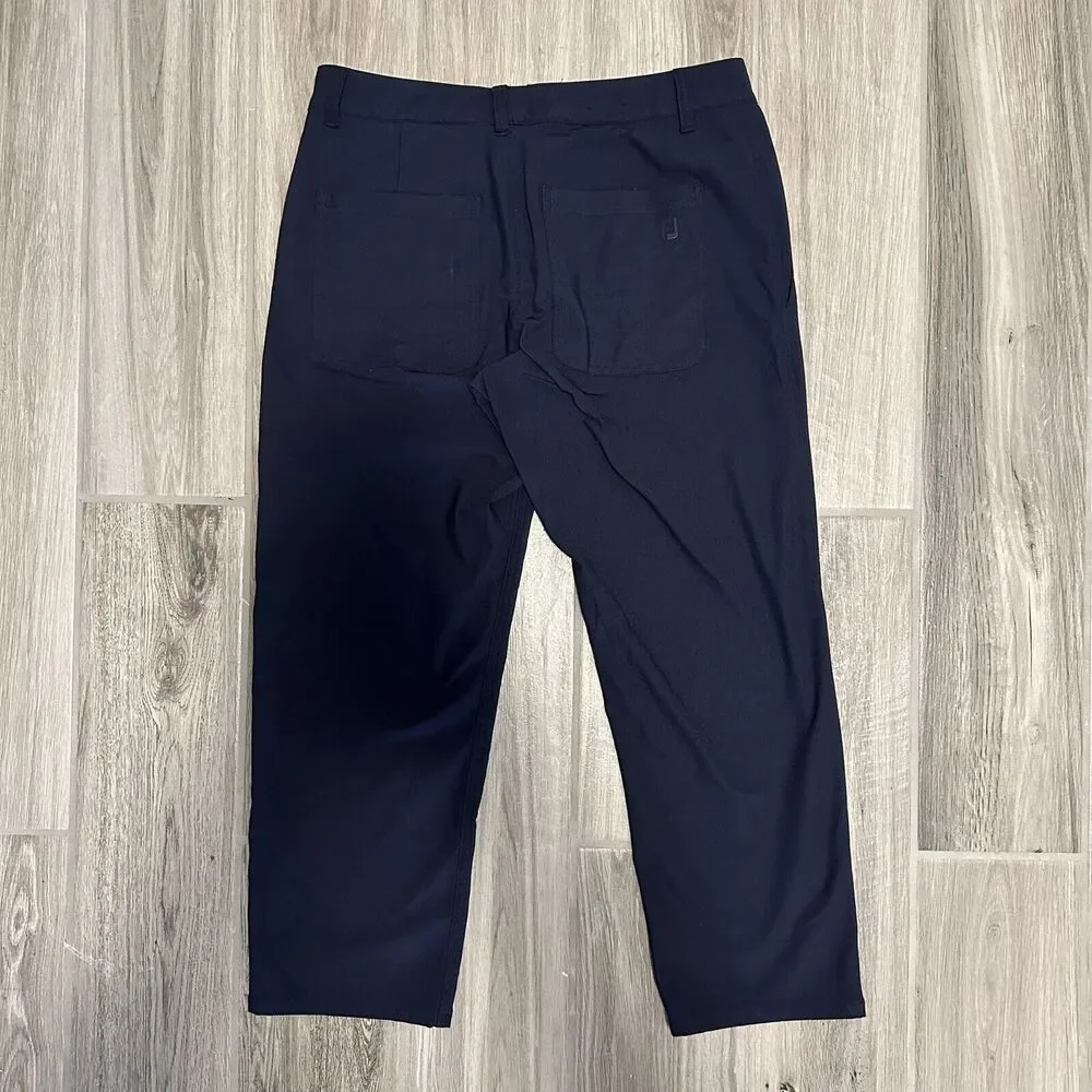 FootJoy Performance Knit Golf Pants Mens 31 x 25 Navy Blue 29016‎ Stretch Flat